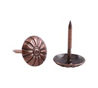 Walfront 1 Sac de 100pcs Rétro Clous Décoratifs Antiques Couleur Bronze Antique en Fer pour Décoration Canapé Tapisser Punaise Meuble