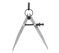 Walfront 100mm Artisanat en Cuir Compas, Cuir Scratch Compass en Cuir Wing Divider Bord Creaser Printemps Rotation Bricolage Outils À Coudre, Artisanat en Cuir Compas Wing Divider