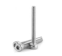 Walfront 100pcs M3 Vis Boulon Hexagonale à Tête Cylindrique en Acier Inoxydable 304, M3 x 6/8/10/12/14/16/18/20/22/25 / 30mm(M3*25)
