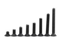 Walfront 200pcs Boulon Vis Tête Fraisée Hexagonale en Acier Inoxydable Niveau 12.9 avec Bo?Te de Rangement M3*4/6/8/10/12/16/20/25mm