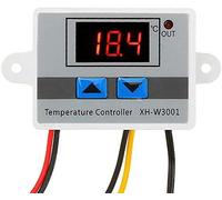 Walfront 220V Thermostat Numérique Régulateur de Température Refroidissement et Chauffage Contrôl, Commutateur de Thermostat avec Sonde Étanche