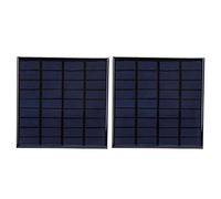 Walfront 2Pcs Panneau Solaire, DC 9V 2W Module de Chargeur de Jouets de Batterie Panneaux Solaires avec Câble de 100 cm, pour Lumière de Pelouse Solaire, Lampe de Poche Solaire,