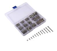 Walfront Assortiment de Vis et écrous en Acier Inoxydable M3, 440pcs | Vis à Six Pans Creux M3 et écrous, Grade 304, Réparation de Machines, Assemblage de Meubles, Boîte de Rangement à 12