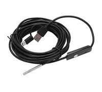 Walfront Caméra d'inspection Endoscopique ABS Endoscope alimenté par USB Objectif 3,9 Mm 720P IP67 6 LED Réglables pour l'inspection des équipements de Pipeline d'entretien de Moteur Automobile