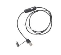 Walfront Caméra d'inspection Endoscopique ABS Endoscope alimenté par USB Objectif 3,9 Mm 720P IP67 6 LED Réglables pour l'inspection des équipements de Pipeline d'entretien de Moteur Automobile