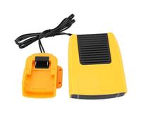 Walfront Chauffage D’appoint Portable 200 W alimenté par Batterie 2 | Boîtier ABS, Fonctionnement Silencieux, Utilisation en Atelier, Fonction Désembueur, Rotation à 360 Degrés, Compatibilité