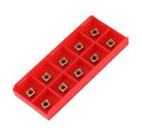 Walfront Coffret de 10pcs Lames Inserts Rotatifs CNC Insert Carbure CCMT060204-HM YBC251 Outil Tournage Filtage pour Acier pour Tours, Fraiseuses