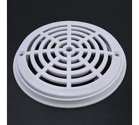 Walfront Couvercle de Vidange de Piscine en ABS, Couvercle de Vidange Principal de 20,5 Cm, d'aspiration Rond, Installation Facile, Blocage des Débris, Remplacement pour Piscine, Spa, de Massage