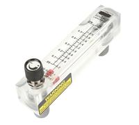 Walfront Débitmètre de Liquide Débitmètre d'eau de Corps en Acrylique Transparent 0,1 à 0,5 GPM 1 4 Pouces BSPT PTFE Type de Panneau Réglable à Flotteur pour la Mesure de Liquides Industriels