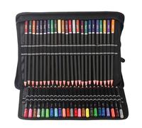 Walfront Ensemble de Crayons à Croquis Kit de Fournitures de Dessin et d'art 145 Pièces avec étui à Crayons de Couleur au Charbon de Graphite et Soluble dans l'eau Carnet de Croquis pour étudiants