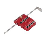 Walfront Guide de Trou de Perçage Gabarit de Perçage D'angle Localisateur de Bloc 30 45 90 Degrés avec Tige D'extension de Douille de Amovible pour Trous Diagonaux Droits sur les