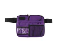 Walfront Infirmière Fanny Pack, Tissu Oxford, Sachet de Taille Multifonctionnelle avec Ceinture Réglable pour Les Infirmières Outils, Idéal pour Les Hôpitaux et Les électriciens (Purple)