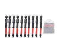 WALFRONT Jeu de 10 Embouts de Tournevis Magnétiques PH Antidérapants, Longs et Résistants à la Torsion, pour Visseuse à Percussion, Perceuse électrique et Outil sans fil.