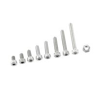 Walfront Kit d'assortiment de Boulons et écrous Hexagonaux Vis à Métaux et écrous Métriques en Acier Inoxydable A2 M2,5 X 4 à 20 avec 300 Pièces pour la Réparation d'appareils de Bureau à Domicile
