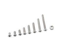 Walfront Kit d'assortiment de Boulons et écrous Hexagonaux Vis à Métaux et écrous Métriques en Acier Inoxydable A2 M2,5 X 4 à 20 avec 300 Pièces pour la Réparation d'appareils de Bureau à Domicile