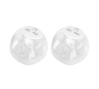 Walfront Lumières de Piscine Flottantes à énergie Solaire, Globe Lumineux Gonflable en PVC 13,78 Pouces Transparent IP68 étanche, Lueur Nocturne Automatique pour Piscine, Plage, Cour, Fête, (COLORFUL)