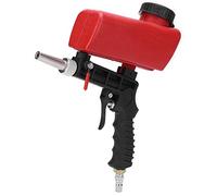 Walfront Machine de sablage pneumatique sableuse Professionnelle réglable avec Pistolet sableur connecteur d'entrée 1/4 Pouce et réservoir 700 ML