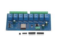 Walfront Module de Relais à 8 Canaux, Carte de Relais sans Fil PCB WiFi BLE avec WROOM 32E, Entrée DC 5 V à 30 V, 8, Accès E/S Programmable pour le Développement IoT de Maison Intelligente