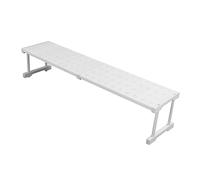 Walfront Organisateur d'étagère de Placard Extensible, étagère à Tension Réglable pour Un Rangement Peu Encombrant, Acier au Carbone de 24 Cm de Largeur pour Armoire et évier de Cuisine (Longueur
