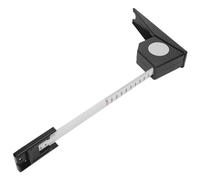 Walfront Outil de Mesure de la Hauteur Mètre de Stature ABS avec Ruban Rétractable Règle de Mesure Manuelle de 2 M Lecture Précise pour la Maison, la Famille, les Adultes et les Enfants (BLACK)