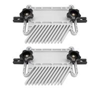 Walfront Panneau de Plumes Réglable Empilable en ABS avec Double Système de Verrouillage de sécurité et Verrouillage calé pour Scie à Table, Routeur, Scie à Ruban, Rail en T