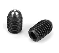 Walfront Plongeurs à Bille en Acier au Carbone, Douille Hexagonale, Jeu de Poussoirs à Ressort M10, 10 Pièces, Plusieurs Tailles pour Dispositifs Mécaniques, Pinces et Positionnement Automatique des