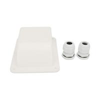 Walfront Presse-étoupe Solaire ABS, Boîtier d'entrée de Câble Double IP68 M20x1,5 pour Fil de 6 mm² à 12 mm², étanche à la Pluie, Installation Facile pour Toit de Panneau Solaire Marin de Bateau de