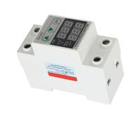 Walfront Protection contre les Surtensions SVP 916 Dispositif de Protection de Courant de Tension, Protecteur de Rail DIN monophasé Réglable 230VAC 40A 63A avec Surtension et surintensité pour la