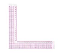 Walfront Règle de Couture, Règle de Forme L en Plastique 90 Degrés Règle Francaise Règle Français Courbe Mesure de Couture Professionnel Tailleur Artisanat Outil Tailleur Dessin