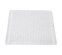 Walfront Règle de Matelassage à Fentes et Gabarits de Matelassage Transparents en Acrylique 12,5 X 12,5 Pouces Règle de Couture pour Matelassage et Découpe Précise du Tissu