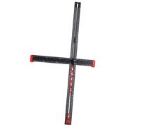 Walfront Règle de Perçage T 90 Cm Réglable, Règle de Mesure Multi-angle avec 2 Niveaux à Bulle, 6 Curseurs et Bouton ABS pour Traçage et Perçage Précis