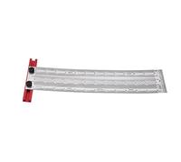 Walfront Règle en Acier Inoxydable 304, Trous de Marquage Fins (12 pouces)