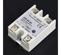 Walfront Relais Statique 80A monophasé SSR80AA Module de Relais Haute Puissance Entrée 80 à 250VAC Charge 24 à 380VAC Commutation Rapide pour Contrôleur de Température Automatisation Industrielle