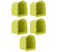 Walfront Support de Batterie 5 Pièces Support Mural en Plastique ABS de Stockage de Batterie pour Batteries Lithium-ION P107 P108 P109 14,4 V 18 V avec 15 Vis pour Boîte à Outils d'atelier de Garage