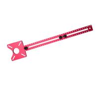 Walfront Support de Rainure de Fraisage de Routeur Gabarit de Routeur Réglable en Aluminium Base de Coupe Circulaire de 445 Mm Rayon de 75 Mm à 380 Assemblage Rapide pour le Travail du Bois Panneaux
