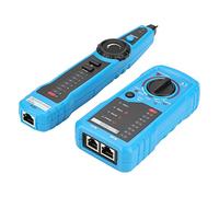 Walfront Testeur de Câble Réseau ABS Tracker de Fil Portable RJ11 RJ45 Vérification de l'état de la Ligne Téléphonique Localisateur de Point d'arrêt de continuité pour les Techniciens de