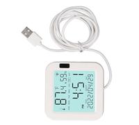 Walfront Thermomètre et Hygromètre LCD Moniteur d'humidité de la Température Intérieure avec écran LCD rétroéclairé Faible Consommation D'énergie 0 à 60 °C 0 à 99 RH pour la Intelligente