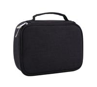 Walfront Trousse à Crayons de Grande capacité, Organisateur de Stylos en Tissu avec 72 Emplacements, Fermeture à Glissière et Sangle de Poignée, 24 X 18 X 6,5 Cm pour étudiants, Artistes, (Black)