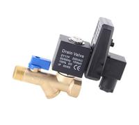 Walfront Vanne de Purge Automatique des Condensats, Valve de Drainage DN15 G1/2 0-1.6Mpa, for Système D’air comprimé (AC230V)
