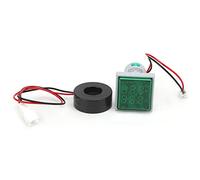 Walfront Voltmètre Ampèremètre 2 en 1 ABS Compteur de Tension de Courant Numérique AC60 à 500 V 0 à 100 A Double Affichage Indicateur de Panneau de 20 Mm pour l'installation et la Maintenance des