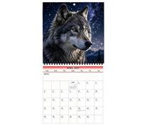 Wall Calendar 2027-12 Month Wolf Planner,Easy Page Turning Design | Practical Monthly Agenda Planner Wolf Wall Calendar for Home Indoor Office Bedroom School Traveling Work Apartment Dormitory