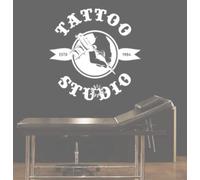 Wall Decal Tattoo Shop Sign Logo Poster Studio Design Door Window Vinyl Sticker Mural Gift Decor Wall Art42x42cm