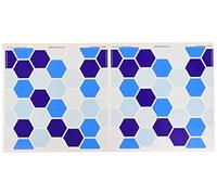 Wall Genie Lot de 30 Autocollants en Vinyle Bleu 150 x 150 mm