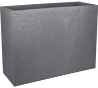 Wall Loft L 46 l - décor aspect pierre - double paroi - espace de stockage de l'eau - 78 x 29 x 60 cm - gris silex