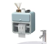 Wall Mounted Tissue Box Holder - Transparent Bathroom Tissue Holder