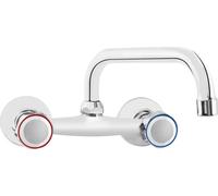 Wall-mounted washbasin mixer