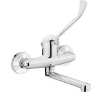 Wall-mounted washbasin mixer with lever Clinic