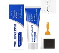 Wall Repair Paste,Crème de Réparation Murale,Drywall Repair Kit 2 Pack Wall Mending Agent Wall Spackle With Scraper Wall Surface Hole Fill Quick,Rebouche Trou Mur Blanc-Sur Les Cloisons SèChes,1PC