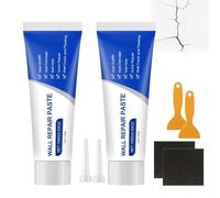 Wall Repair Paste,Crème de Réparation Murale,Drywall Repair Kit 2 Pack Wall Mending Agent Wall Spackle With Scraper Wall Surface Hole Fill Quick,Rebouche Trou Mur Blanc-Sur Les Cloisons SèChes,2PC