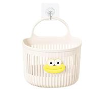 Wall Storage Basket | Wall Mounted Basket for Bathroom | No Drill Organizing Bag with Hook Over Door Bathroom Organizer for Toiletry, Kitchen & Shower